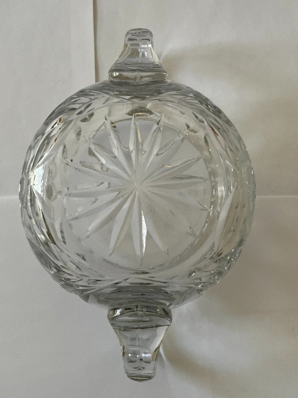 Vintage American Brilliant Period cut glass sugar bowl - Picture 4 of 6